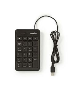 Nedis KBNM100BK - Kabelová Numerická Klávesnice  |  USB   |  Černá barva