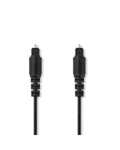 Nedis CAGB25000BK30 - Optický Audiokabel | TosLink Zástrčka - TosLink Zástrčka | 3 m | Černá barva