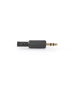 Nedis CAVC22900BKG - Stereofonní Jack Konektor | 3,5mm Zástrčka | Pozlacené | 25 ks | Černá barva