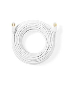 Nedis CCBW85210WT100 - Síťový Kabel Cat 6 F/UTP | RJ45 (8P8C) Zástrčka – RJ45 (8P8C) Zástrčka | 10 m | Bílá barva