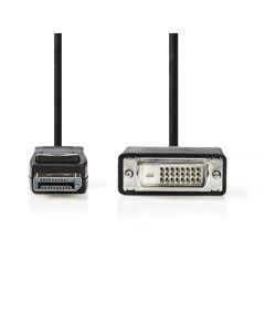 Nedis CCGB37200BK20 - DisplayPort – DVI Kabel | DisplayPort 1.1 Zástrčka - DVI-D 24+1-Pin Zástrčka | 2 m | Černá