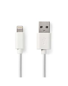 Nedis CCGB39300WT30 - Synchronizační a nabíjecí kabel | Apple Lightning - USB A Zástrčka | 3 m | Bílá barva
