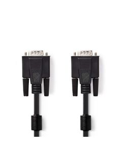 Nedis CCGB59000BK20 - Kabel VGA | VGA Zástrčka - VGA Zástrčka | 2 m | Černá barva