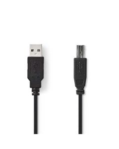Nedis CCGB60100BK50 - USB 2.0 kabel | A Zástrčka - B Zástrčka | 5 m | Černá barva