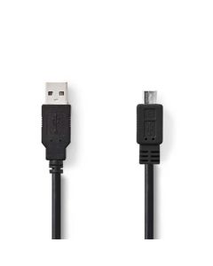 Nedis CCGB60500BK30 - USB 2.0 kabel | A Zástrčka - Micro B Zástrčka | 3 m | Černá barva