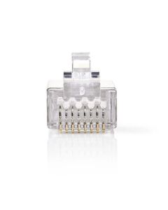 Nedis CCGB89306ME - Síťový Konektor CAT6 | RJ45 (8P8C) Zástrčka - 10 kusů | Kov