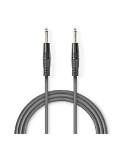 Nedis COTH23000GY30 - Nevyvážený Audiokabel | 6,35mm Zástrčka – 6,35mm Zástrčka | 3 m | Šedá barva