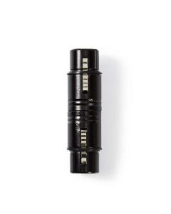 Nedis COTP15920BK - XLR Spojka | XLR 3pinová Zásuvka – XLR 3pinová Zásuvka | Černá barva
