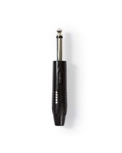Nedis COTP23900BK - Monofonní Audio Konektor | 6,35mm Zástrčka | Černá barva