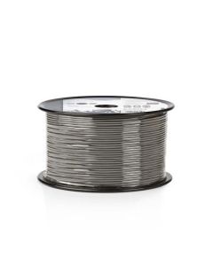 Nedis COTR15000GY100 - Vyvážený Audio Kabel | 2x 0,16 mm2 | 100 m | Cívka | Šedá barva