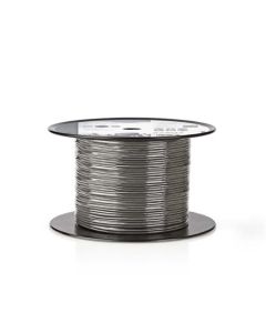 Nedis COTR15001GY100 - Vyvážený Audio Kabel | 2x (2x 0,16 mm2) | 100 m | Cívka | Šedá barva