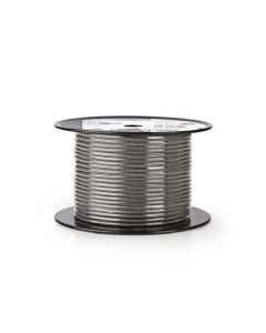 Nedis COTR15021GY100 - DMX Kabel 110 Ohmů | 2x 0,23 mm2 | 100 m | Cívka | Šedá barva