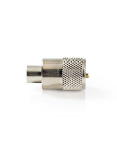Nedis CSVC43900ME - Konektor PL259 | Samec | Pro RG58 Koaxiální Kabely | 25 ks | Kov