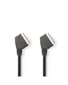Nedis CVGB31000BK20 - Kabel SCART | SCART Zástrčka - SCART Zástrčka | 2 m | Černá barva