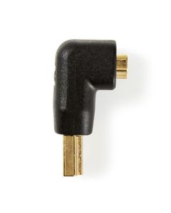 Nedis CVGB34901BK - HDMI™ Adaptér Úhlový 90° | HDMI Konektor - HDMI Zásuvka | Černá barva