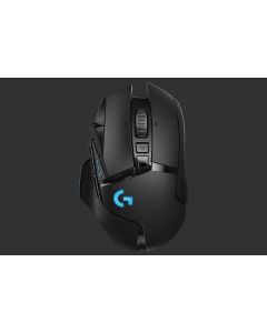 Logitech myš Gaming G502 Lightspeed/Powerplay/Hero - bezdrátová,11 tlačítek, černá, 100-16 000dpi