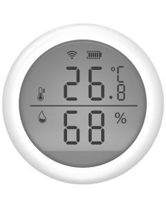 UMAX chytrý senzor teploty a vlhkosti U-Smart Temperature and Humidity Sensor/ Wi-Fi/ Android/ iOS/ CZ app/ bílý
