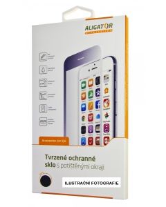 Aligator ochranné sklo PRINT Samsung A40, černá