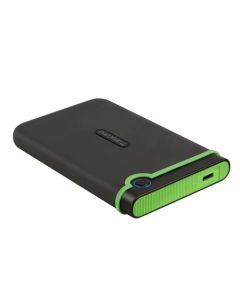 TRANSCEND 2TB StoreJet 25M3C SLIM, 2.5”, USB-C (3.1 Gen 1) Externí Anti-Shock disk, tenký profil, šedo/zelený