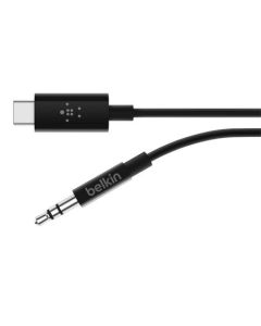 Belkin ROCKSTAR™ USB-C/3,5mm jack kabel, 0,9m, černý