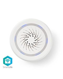 Nedis WIFISI10CWT - Chytrá WiFi Siréna | Alarm nebo Vyzvánění | 85 dB