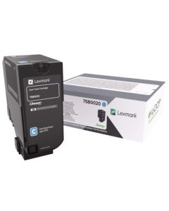 Lexmark CX/CS/ 727,728  CyanToner Cartridge 75B0020 - 10 000 str.