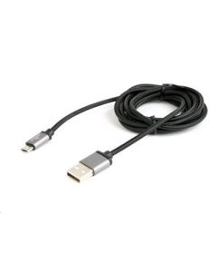 GEMBIRD CABLEXPERT kabel USB A Male/Micro USB Male 2.0, 1,8m, opletený, černý, blister
