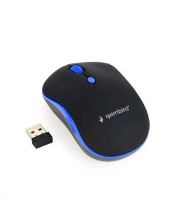 Gembird Myš MUSW-4B-03-B, černo-modrá, bezdrátová, USB nano receiver