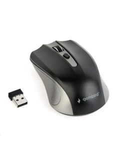 Gembird Myš MUSW-4B-04-GB, šedo-černá, bezdrátová, USB nano receiver