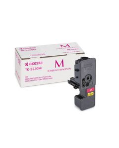 Kyocera toner TK-5220M červený na 1 200 A4 (při 5% pokrytí), pro M5521cdn/cdw, P5021cdn/cdw