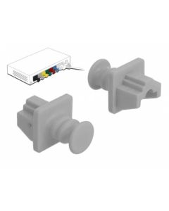 Delock Prachová záslepka pro RJ45 samice 10 kusů šedá