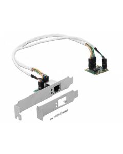 Delock Mini PCIe I/O PCIe half size 1 x Gigabit LAN Low Profile