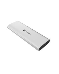 Externí box pro SSD Natec RHINO M.2 NVME LITE USB-C 3.2 GEN 2, hliníkové tělo, ARCTIC SILVER
