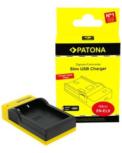 PATONA nabíječka Foto Nikon EN-EL9 slim, USB-C