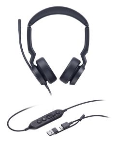 Yealink UH44 Dual Teams USB-C/A, drátová náhlavní