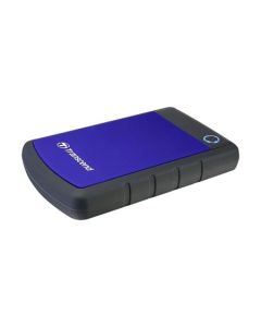 TRANSCEND 4TB StoreJet 25H3B, 2.5”, USB 3.0 (3.1 Gen 1) Externí Anti-Shock disk, tenký profil, černo/modrý
