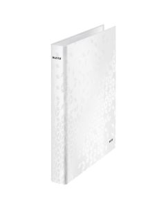 4kroužkový pořadač Leitz WOW - A4, 4 cm, bílý