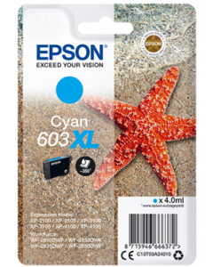 EPSON cartridge T03A2 cyan XL (hvězdice)