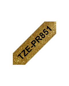 Brother - TZe-PR851 exklusivní, zlatá/černá, 24mm