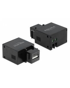 Delock Keystone Modul mit USB Typ-A Ladebuchse 2,1 A schwarz