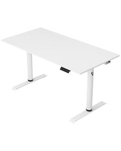 AROZZI herní stůl ARENA NORDICO White/ motorizovaný/ barva deska bílá, nohy bílé/ šíře 140cm/ výška 71-115 cm
