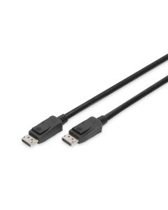 DIGITUS Připojovací kabel DisplayPort, DP M / M, 3,0 m, Ultra HD 8K, verze 1.3 / 1.4, bl