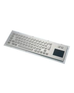 KB001T – Průmyslová nerezová klávesnice s touchpadem do zástavby, CZ, USB, IP65