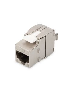 Digitus CAT 6A Keystone Jack, STP, tool free, dust cover smart cable manager, metal snap-in, set 24 pcs.