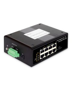 DIGITUS Professional Industrial 7-port Gigabit PoE+ switch with 1x PD port