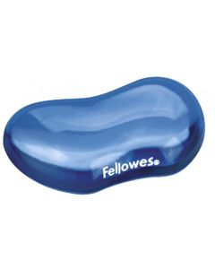 Fellowes podložka pod zápěstí CRYSTAL gelová modrá