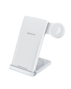 Nillkin PowerTrio 3v1 Bezdrátová Nabíječka pro Apple Watch White (MFI)