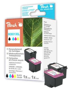PEACH kompatibilní cartridge HP No 301XL MultiPack, black, color