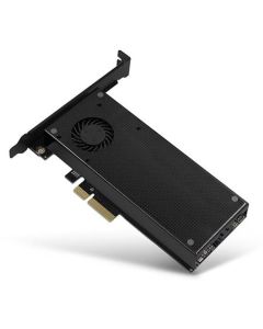 AXAGON PCEM2-DC, PCIe x4 - M.2 NVMe M-key + SATA B-key slot adaptér, chladič, vč. LP