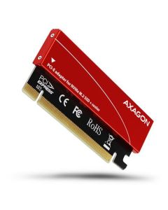 AXAGON PCEM2-S, PCIe x16 - M.2 NVMe M-key slot adaptér, + pasivní chladič